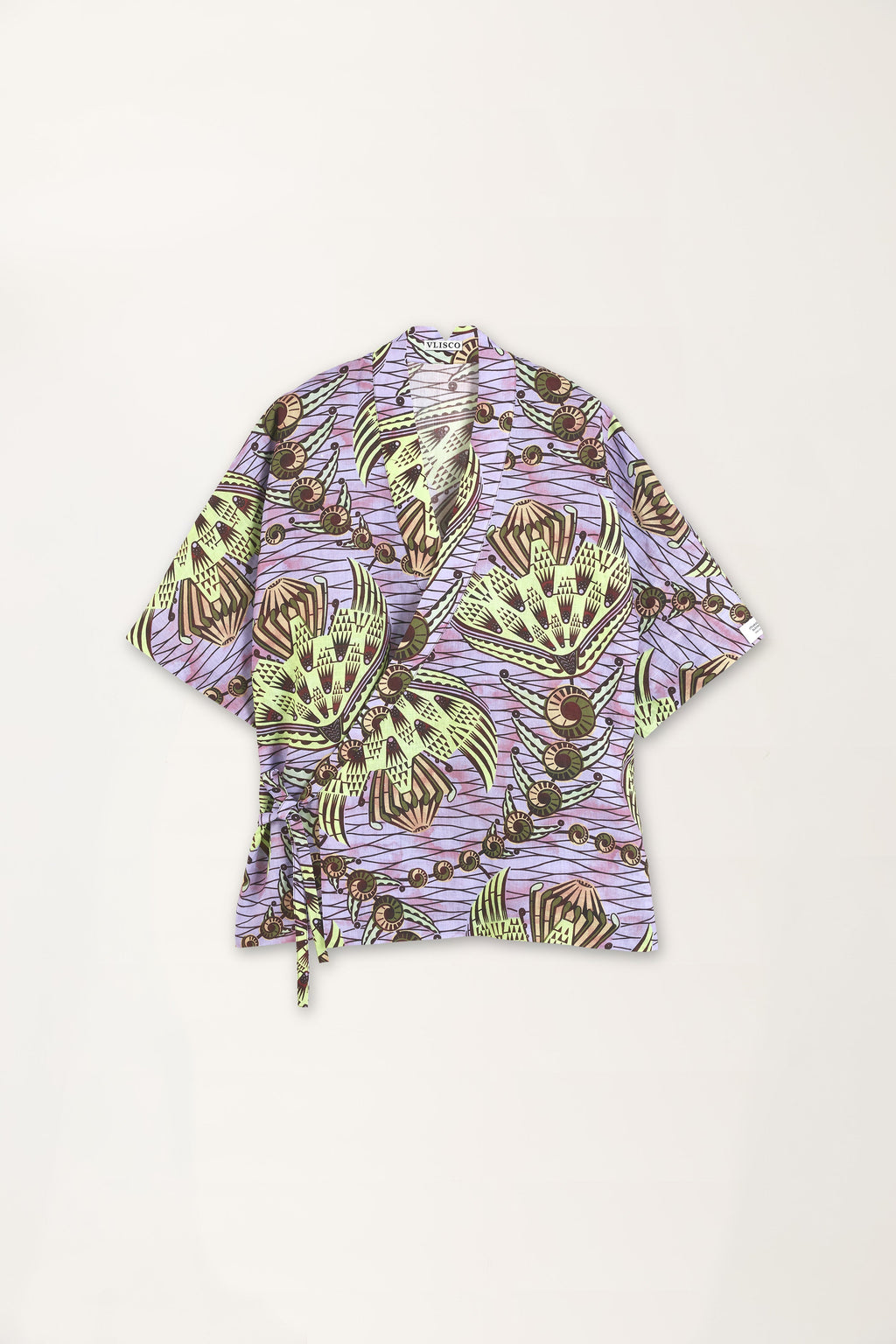 Strange Flowers Print Kimono Shirt