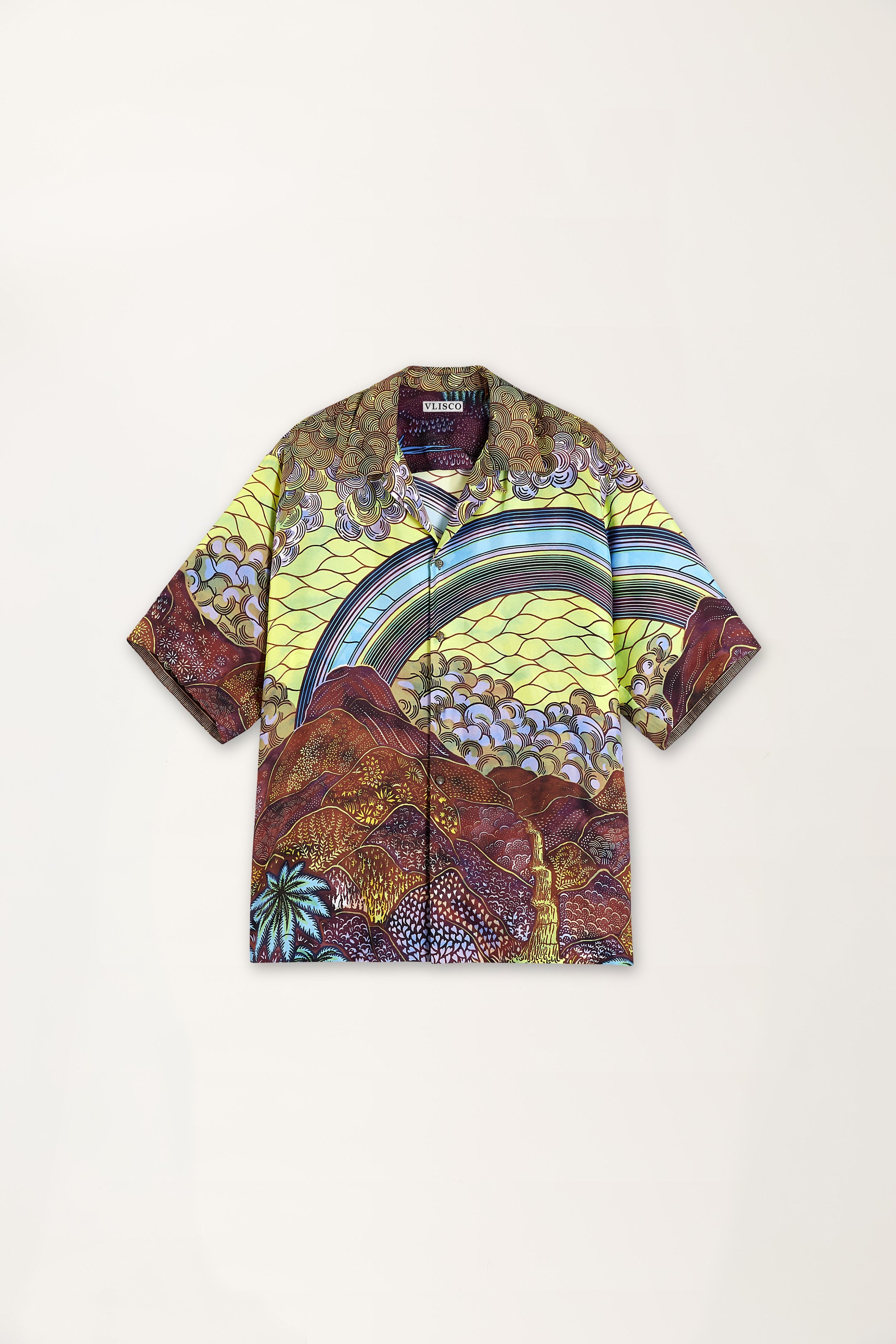 Rainbow Print Short Sleeve Shirt