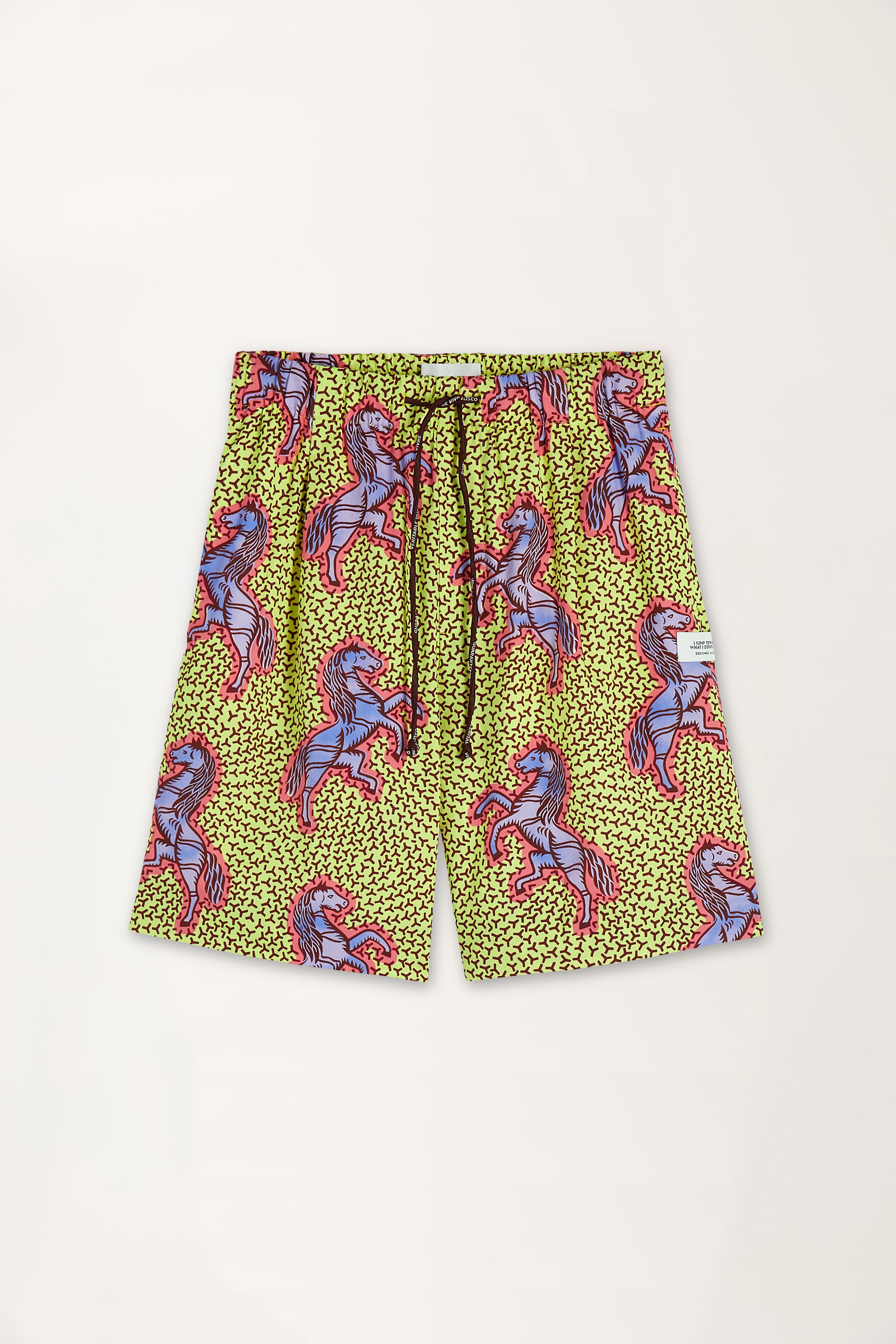 Jumping Horse Print Shorts