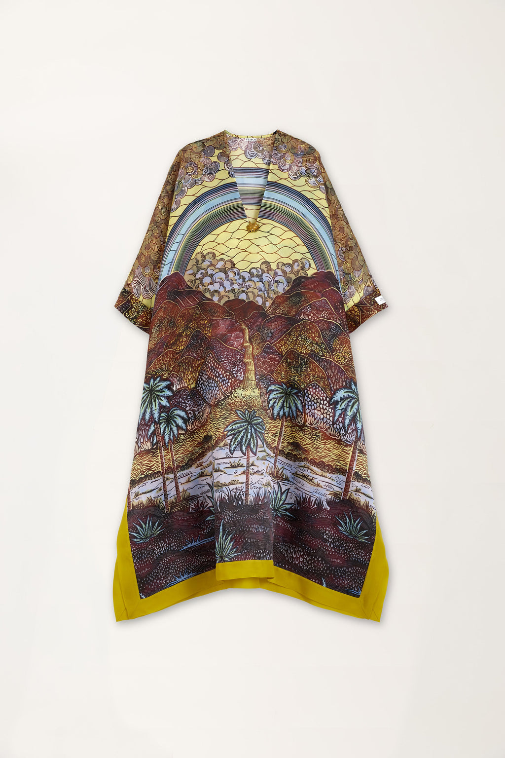 Rainbow Print Kaftan