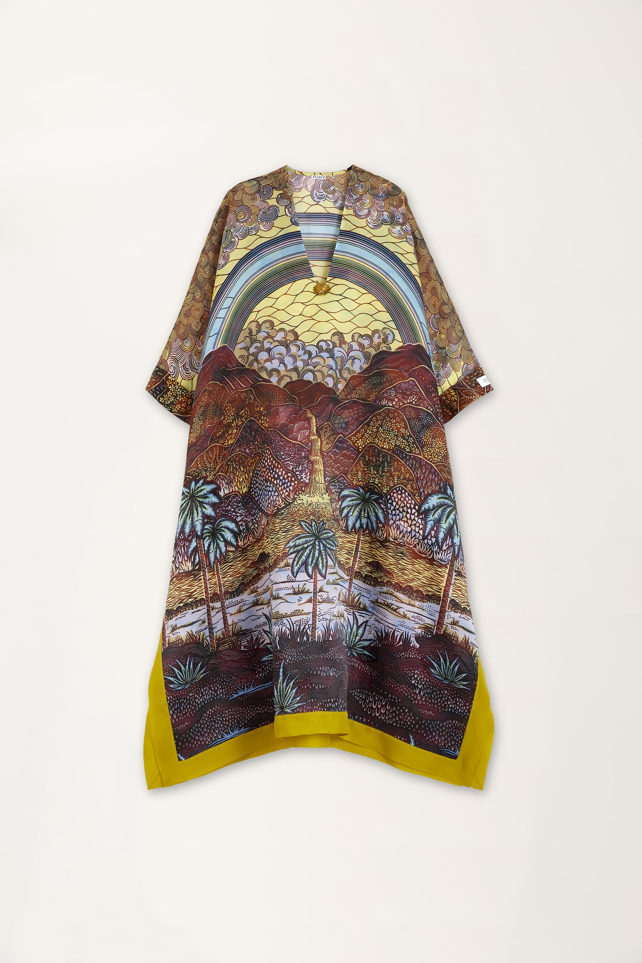 Rainbow Print Kaftan
