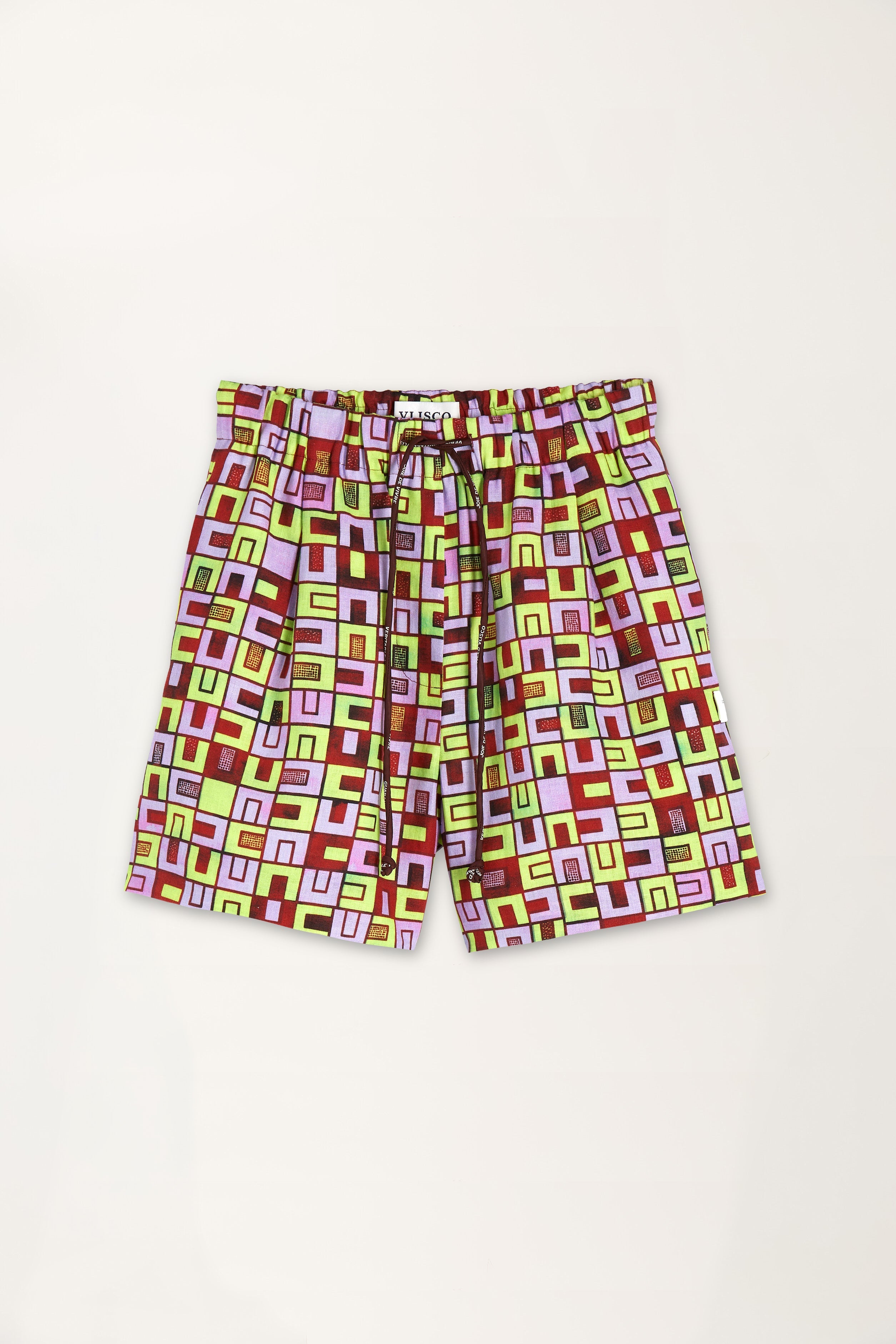 Boxes Print Shorts