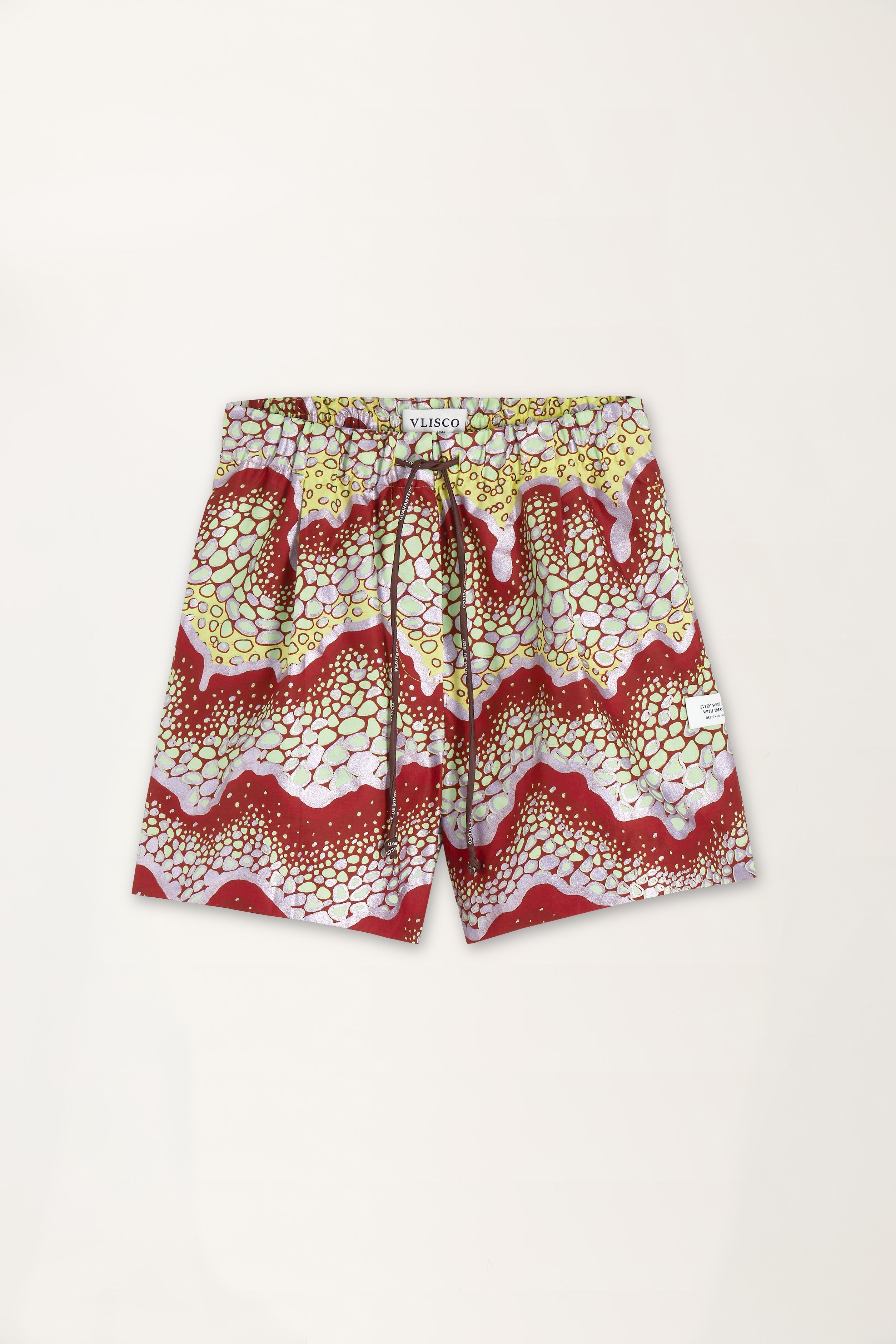Bubble Waves Print Shorts