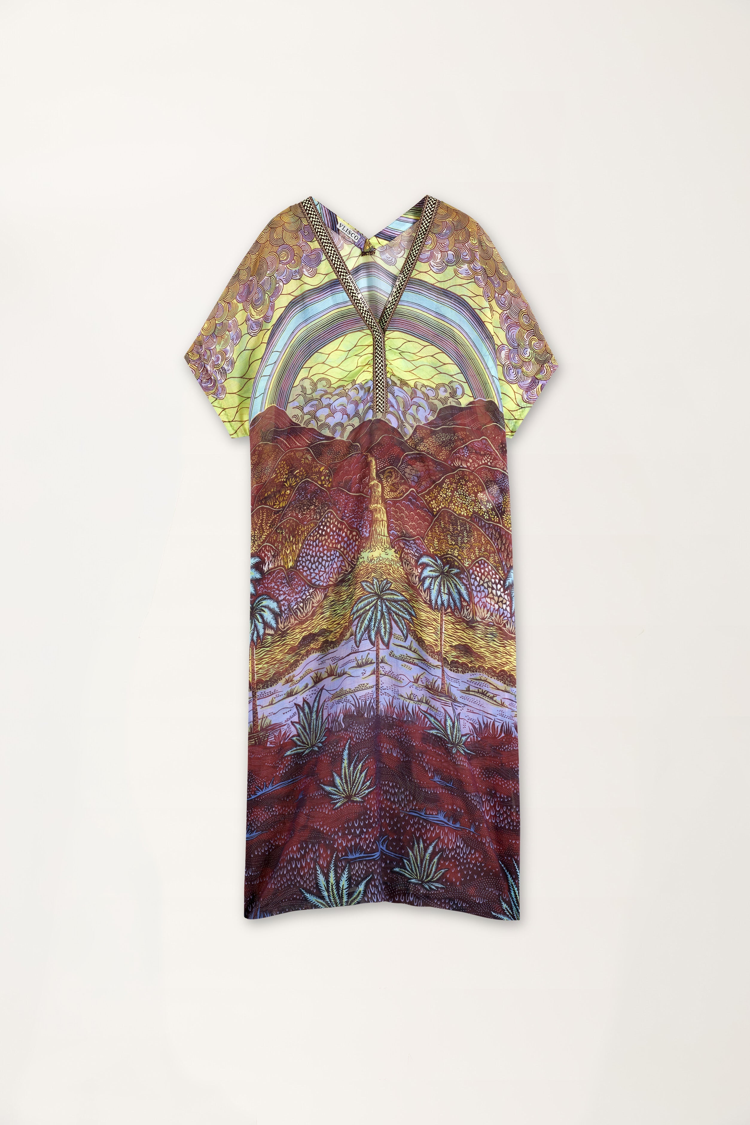 Rainbow Print Dress