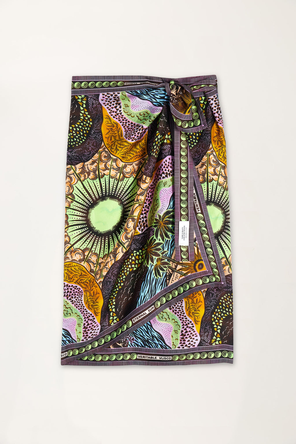 Eternal Sun Print Scarf Skirt