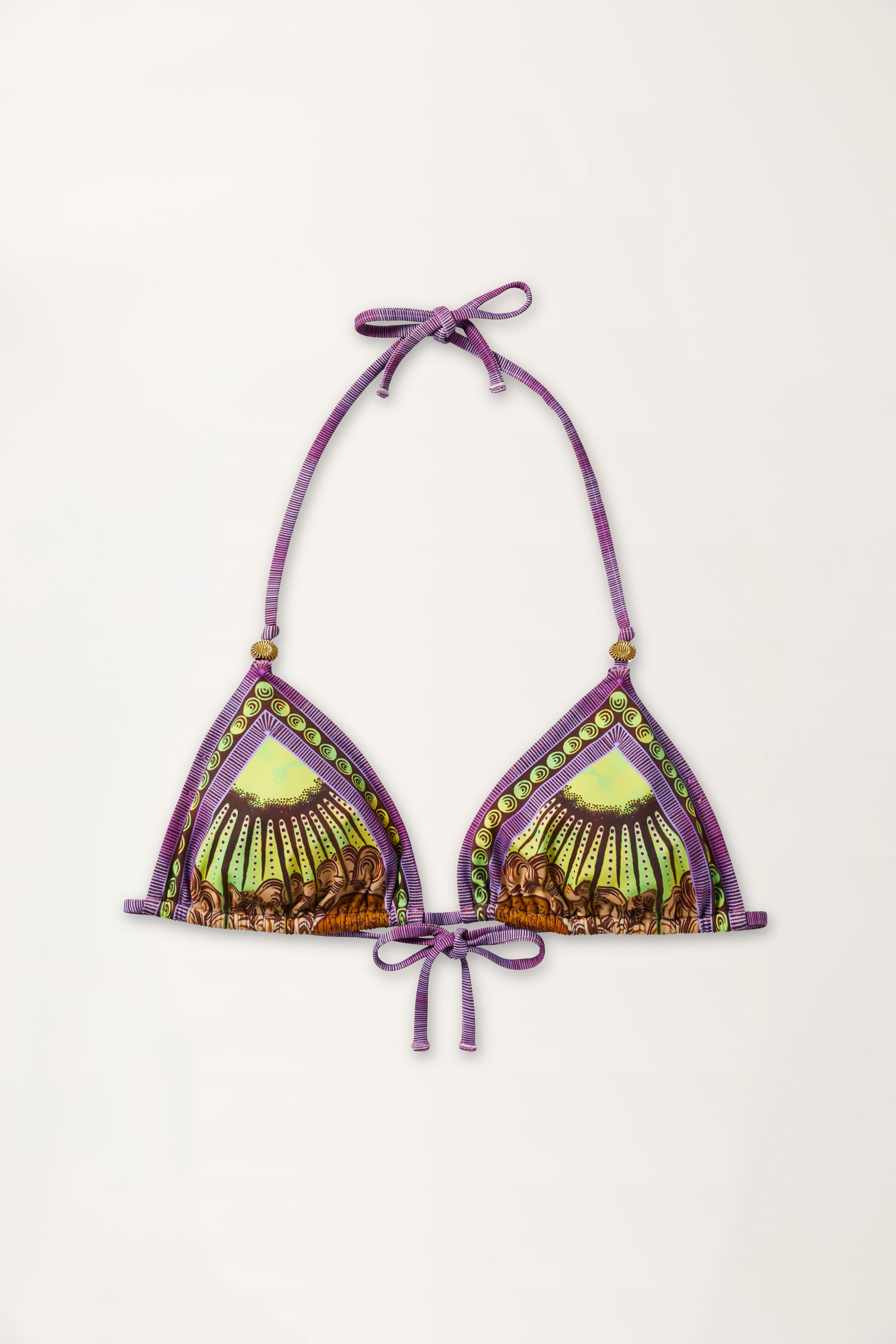 Eternal Sun Print Triangle Bikini