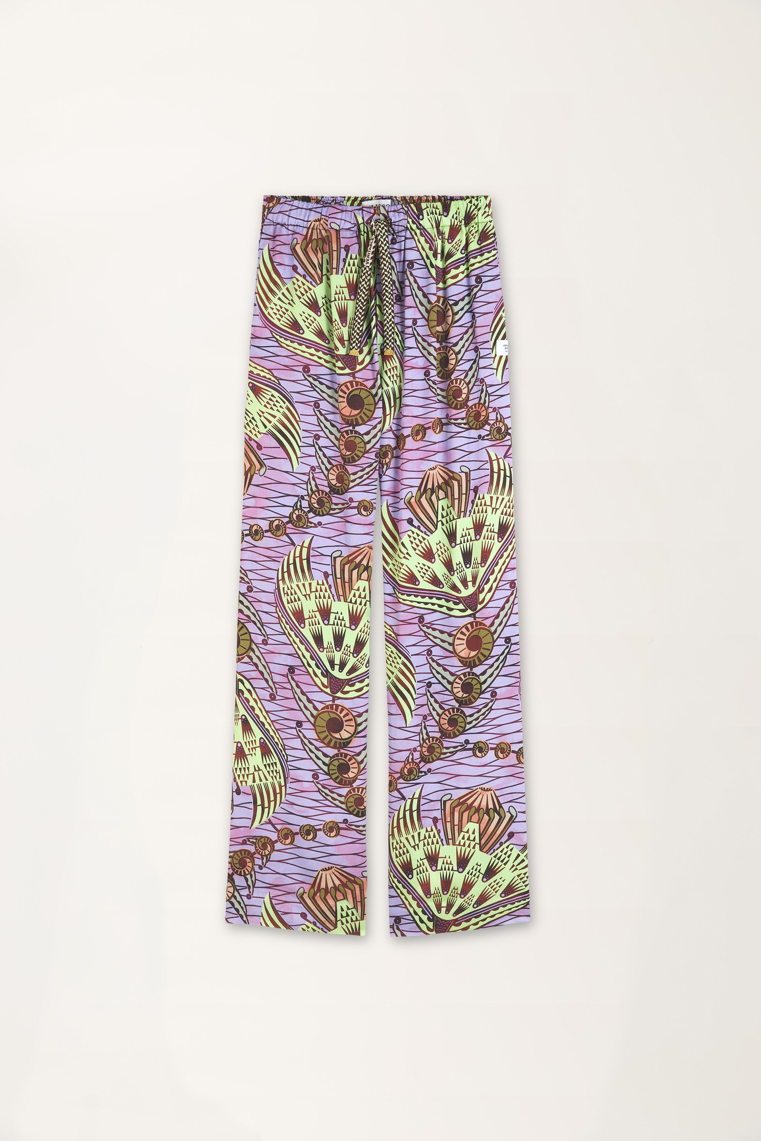 Strange Flowers print drawstring Trouser