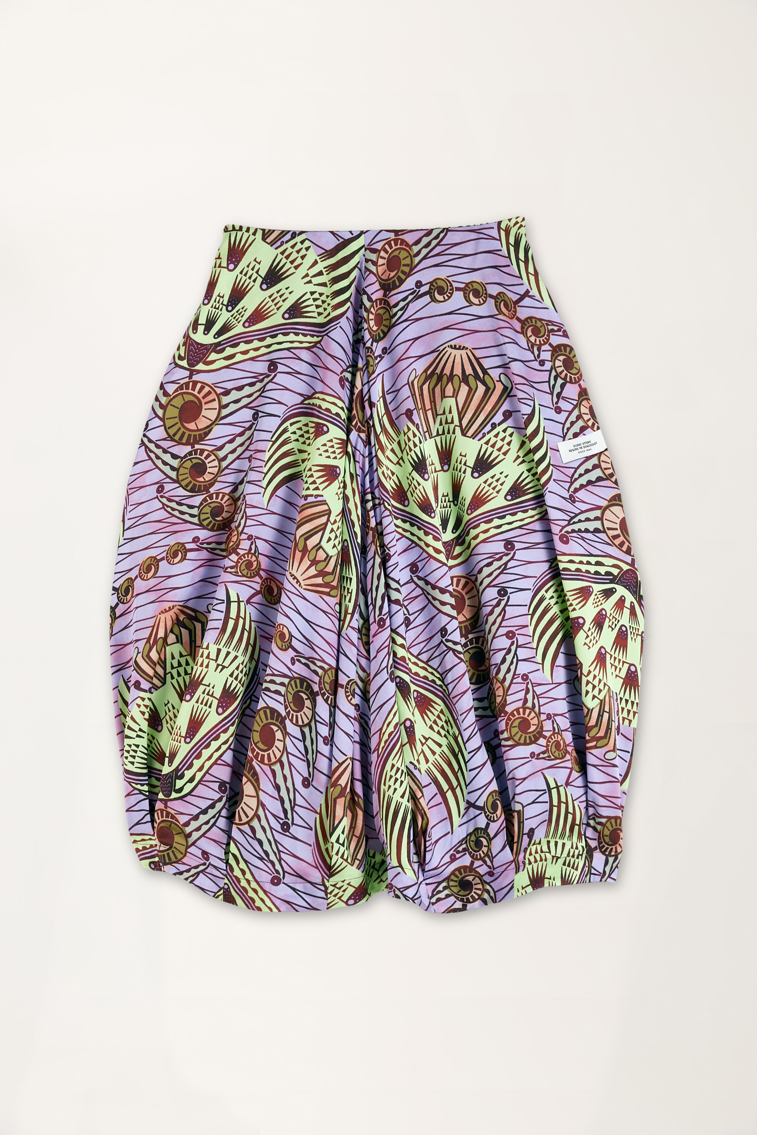 Strange Flowers Print Skirt