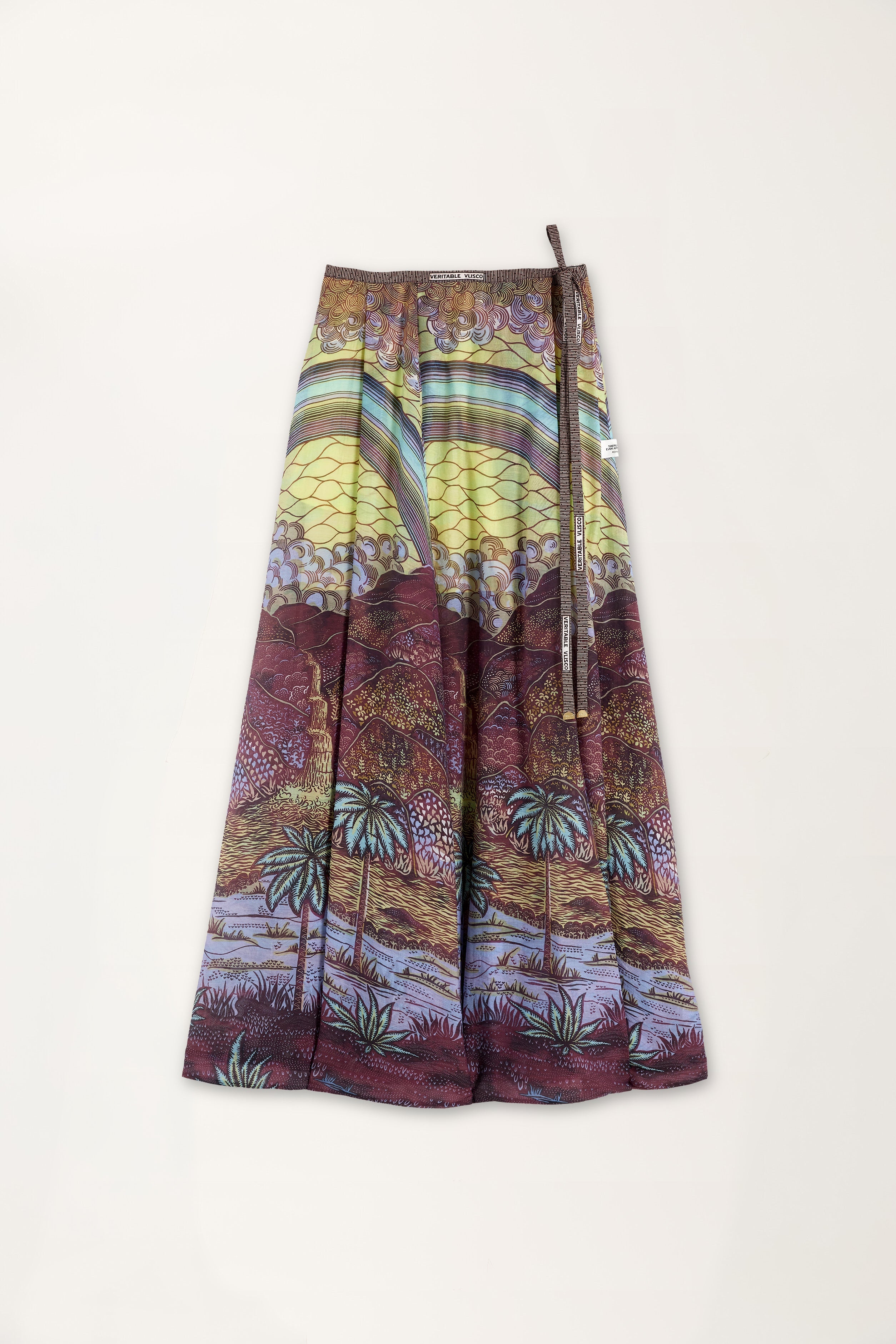 Rainbow print Wrap Skirt