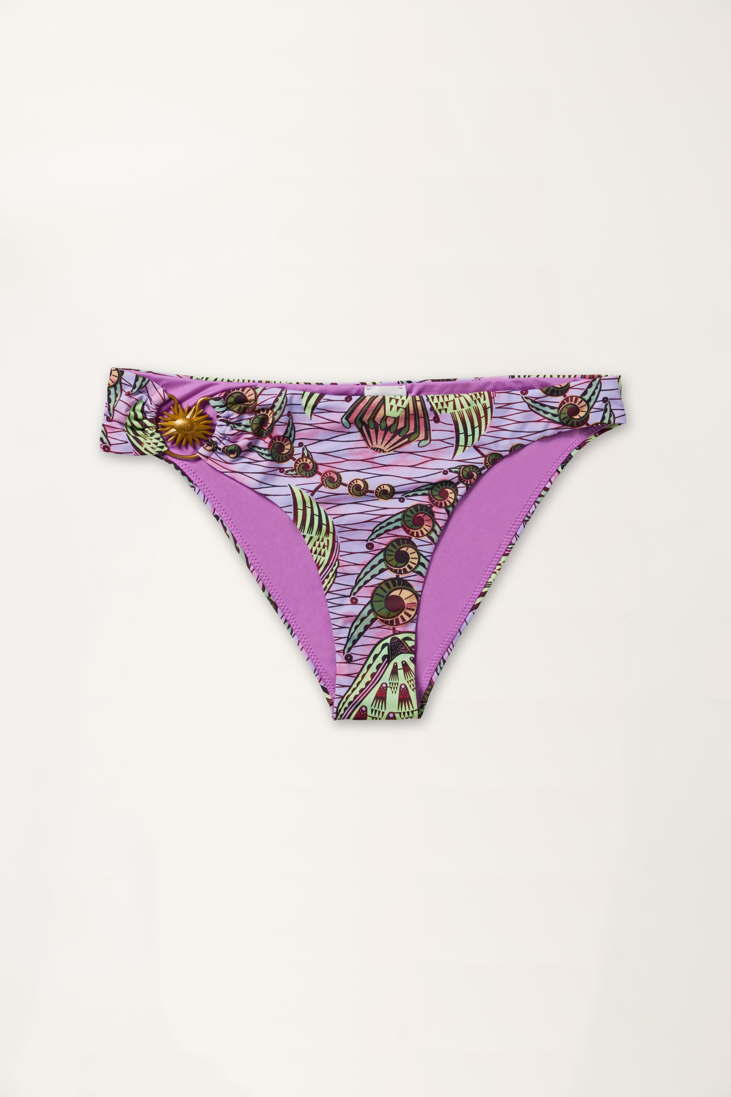Strange Flowers Print Bottom Swimsuit