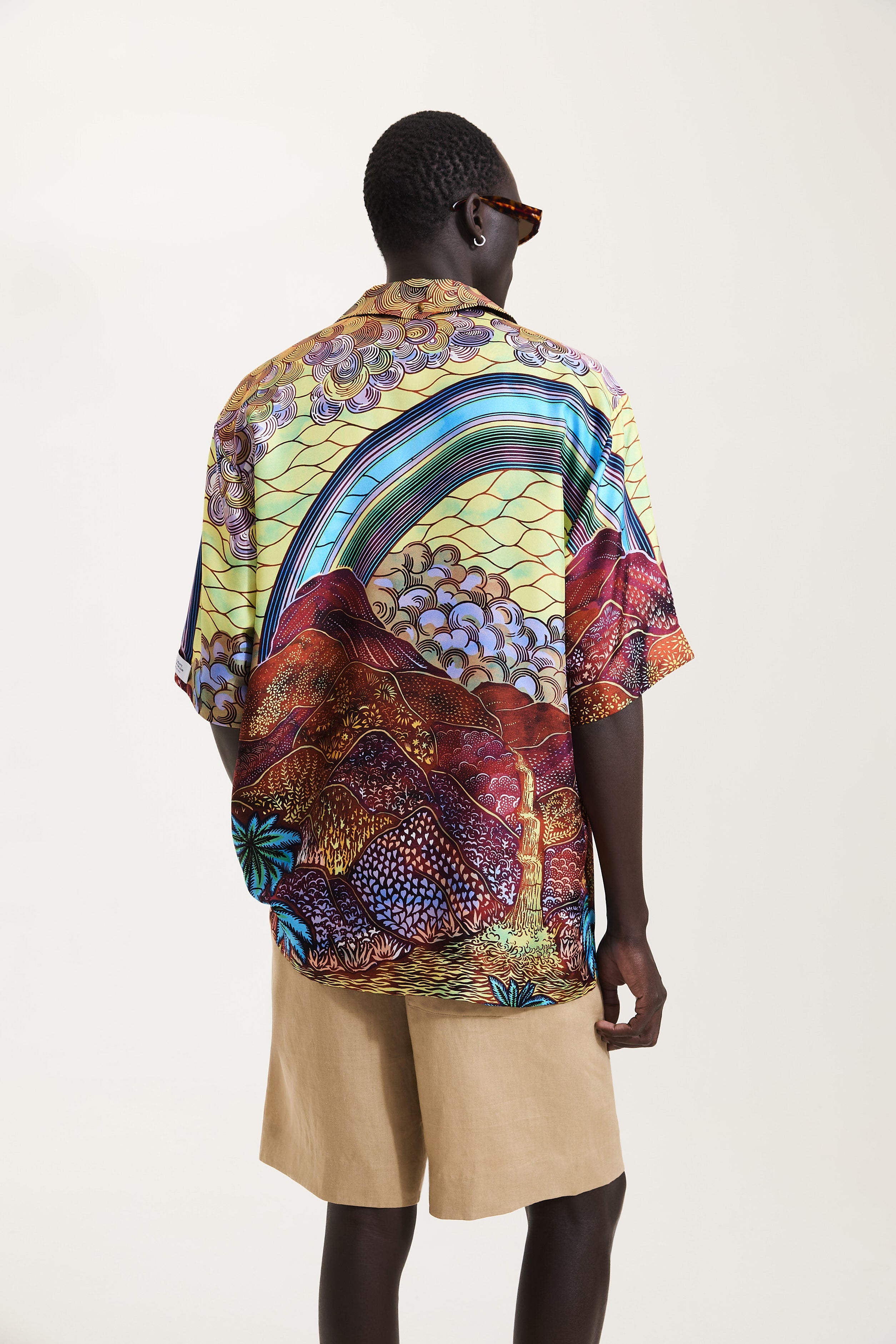 Rainbow Print Short Sleeve Shirt