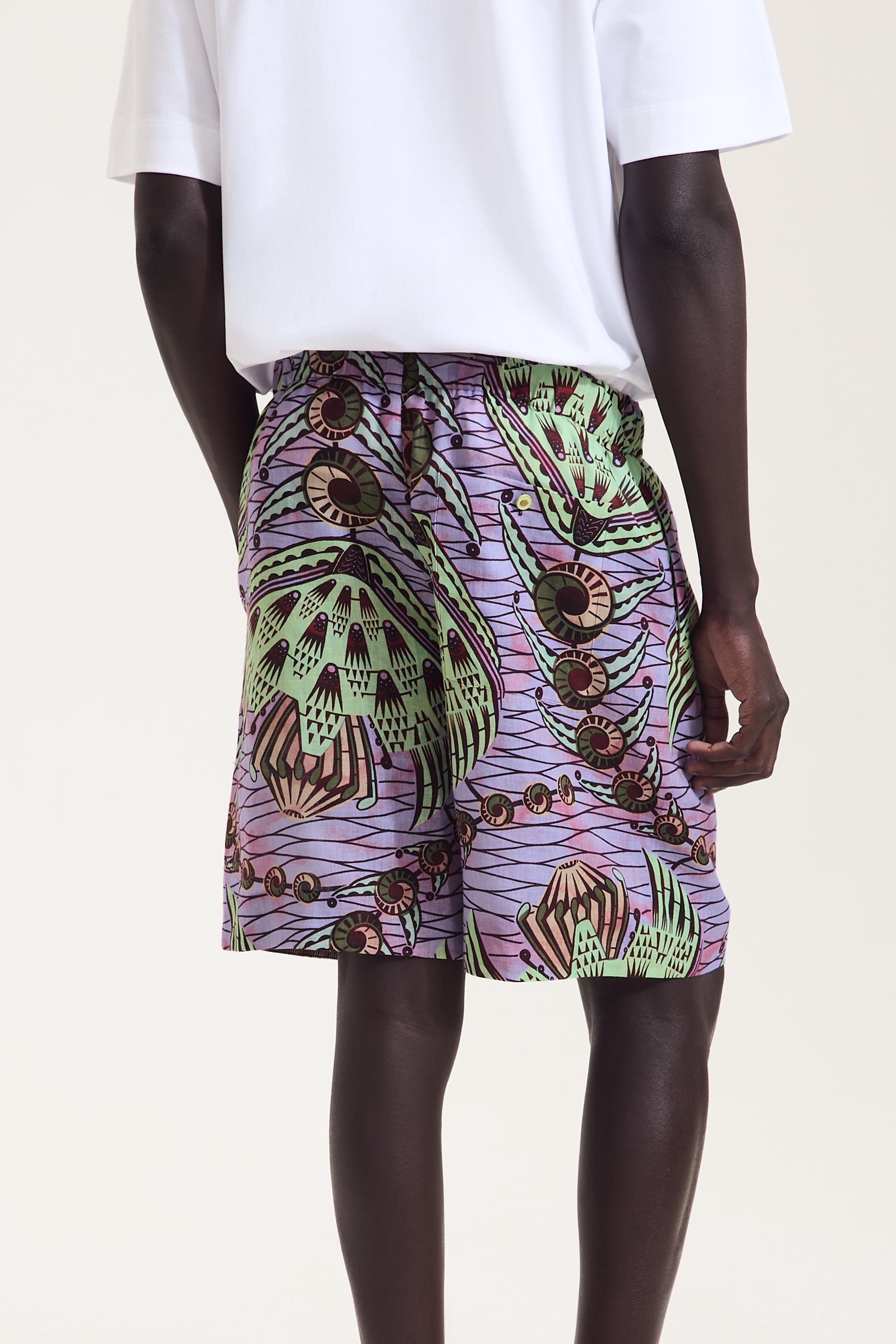 Strange Flowers Print Shorts