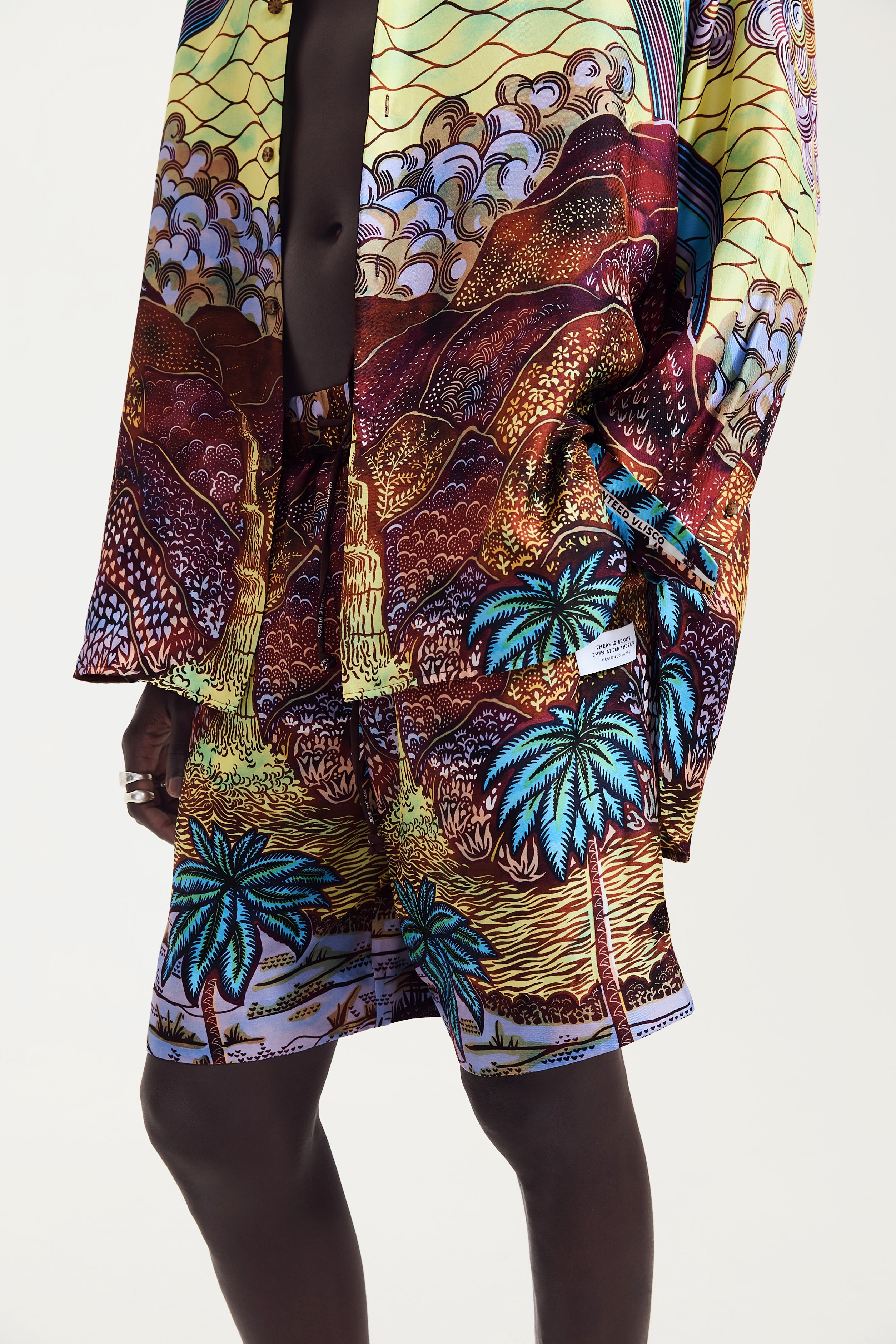 Rainbow Print Shorts