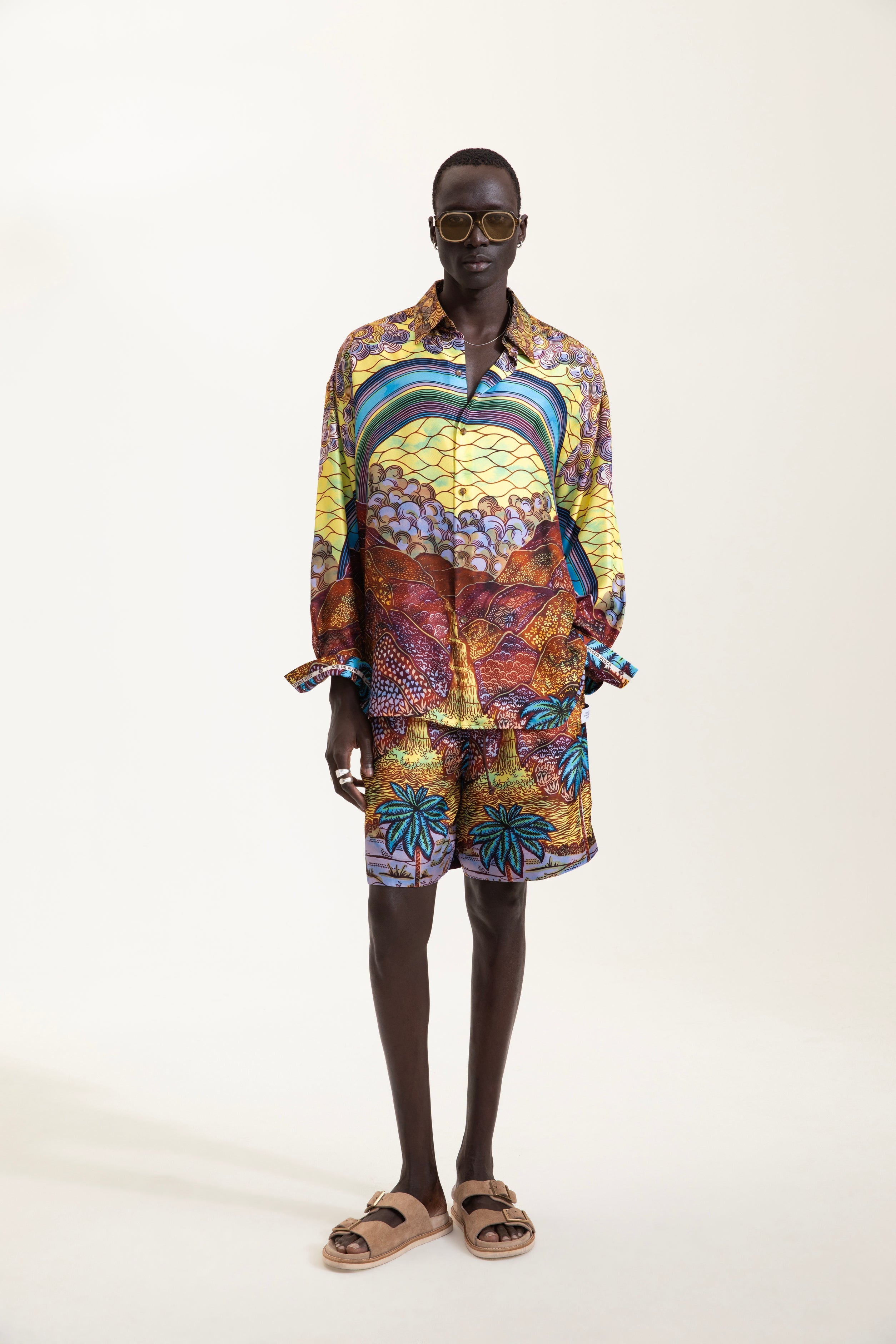 Rainbow Print Long Sleeve Shirt