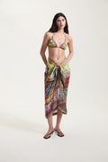 Rainbow Print Pareo Skirt