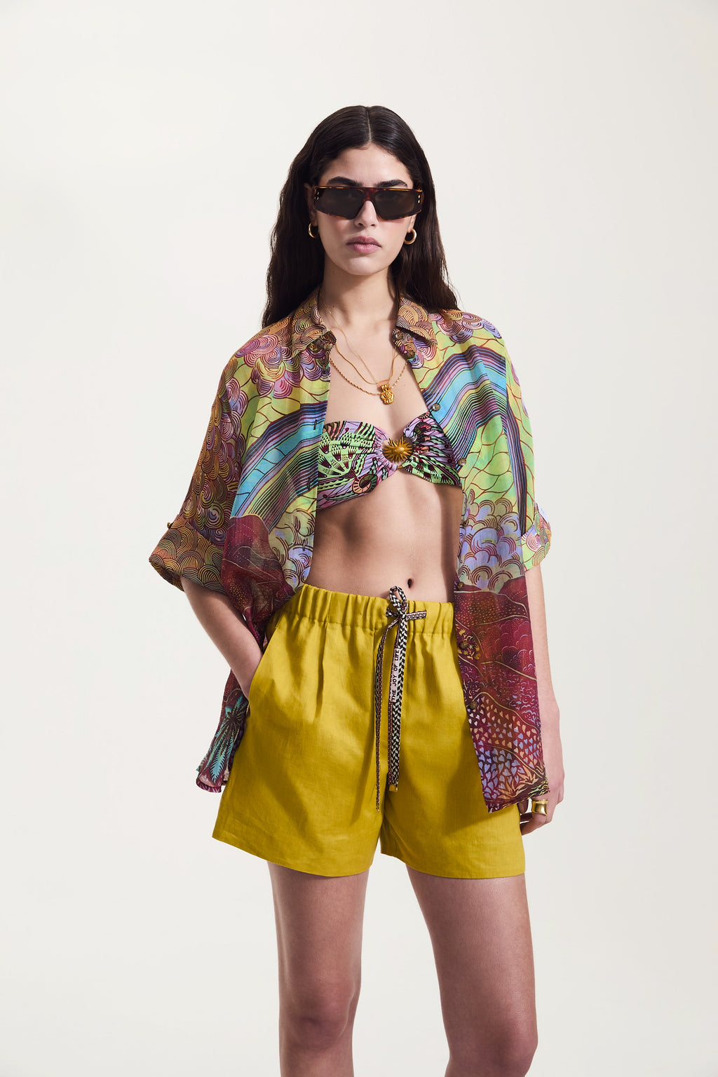 Energetic Yellow Shorts