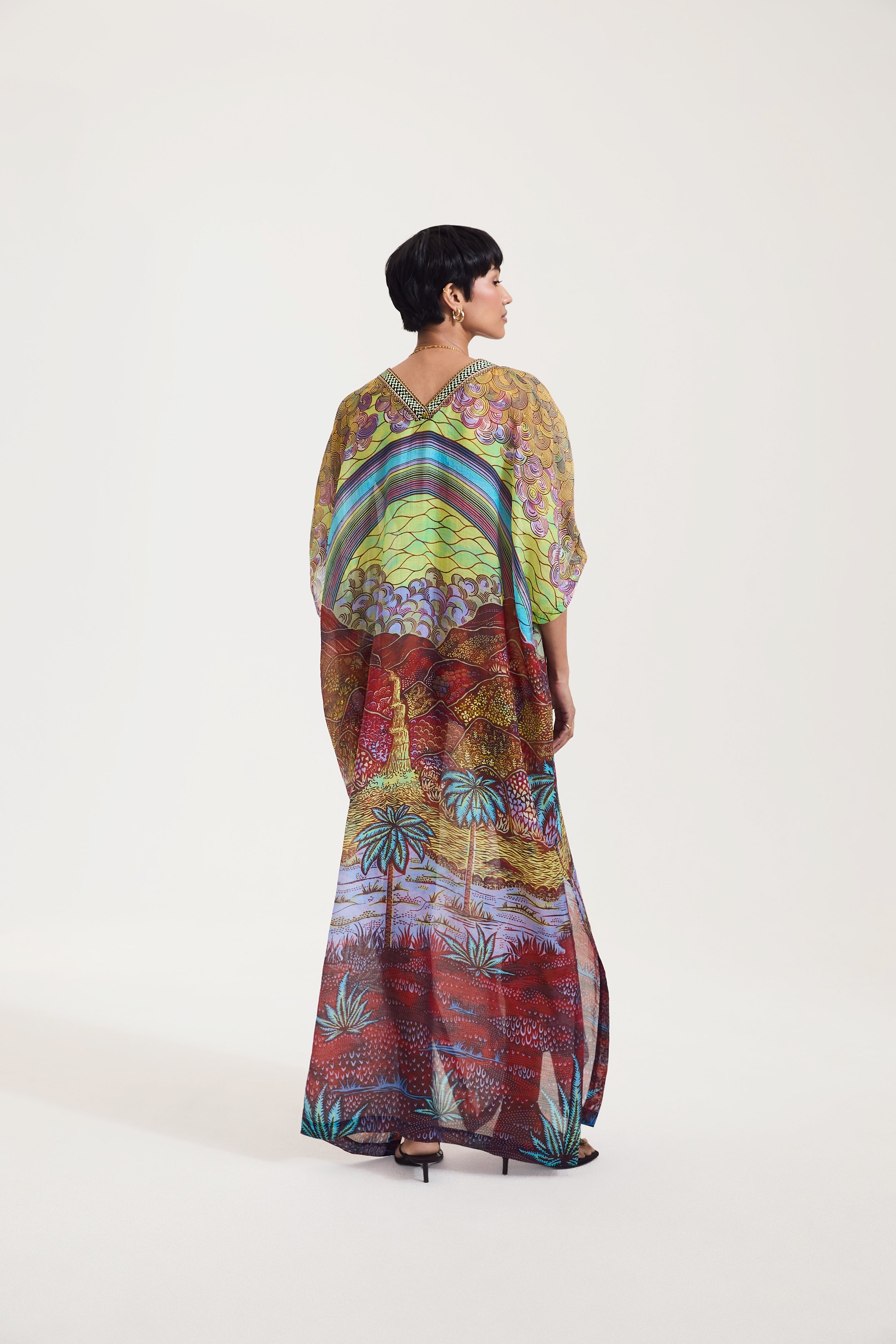 Rainbow Print Dress