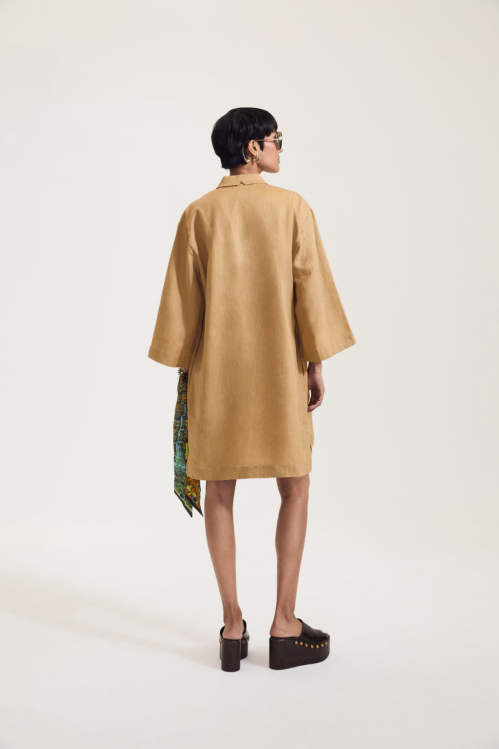 Calm Sand Shirt Dress