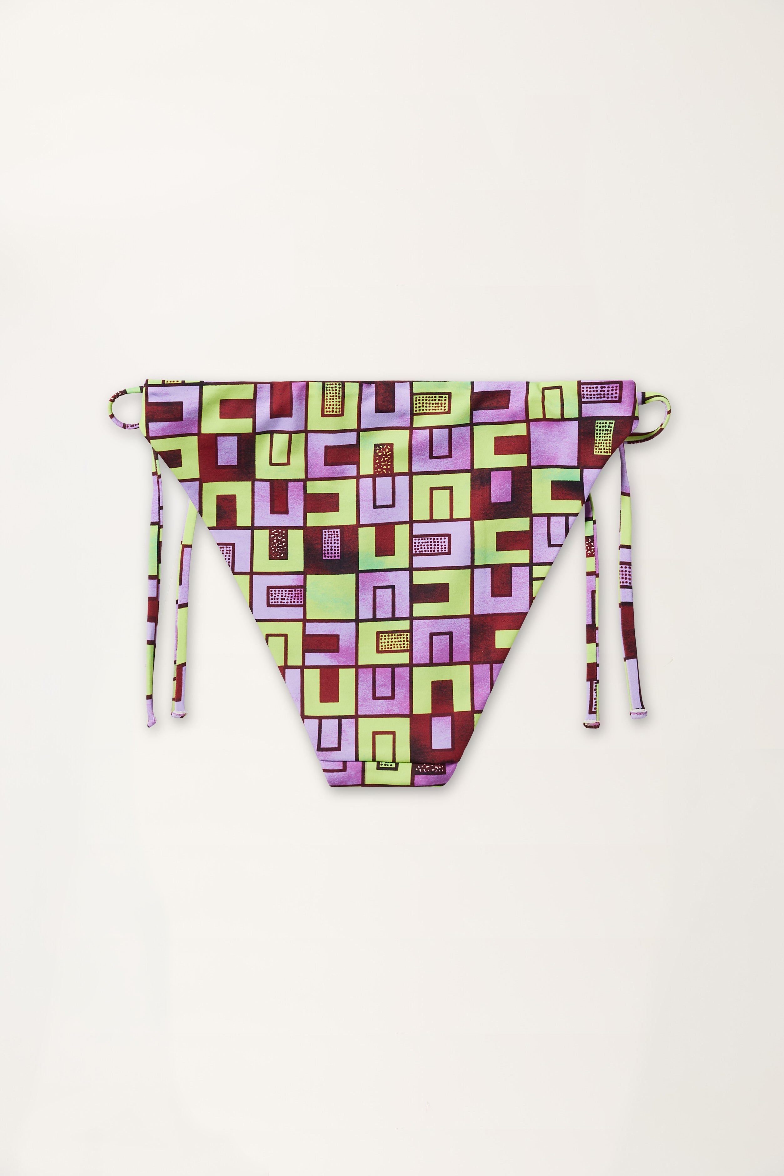 Boxes Print Bikini Bottom