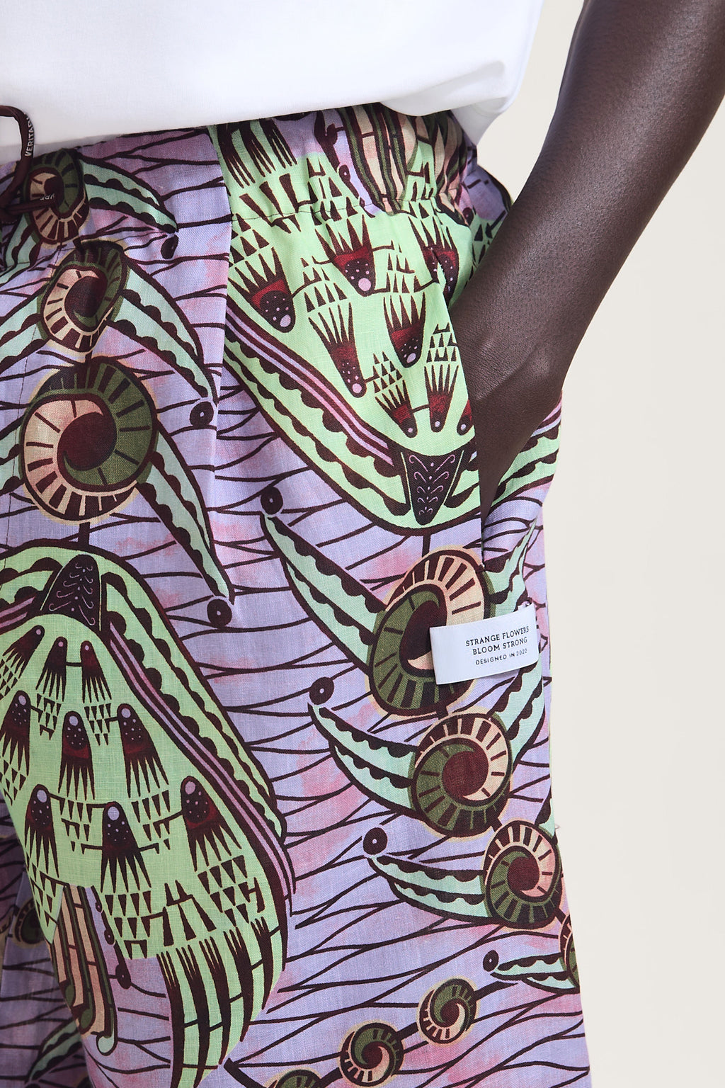 Strange Flowers Print Shorts