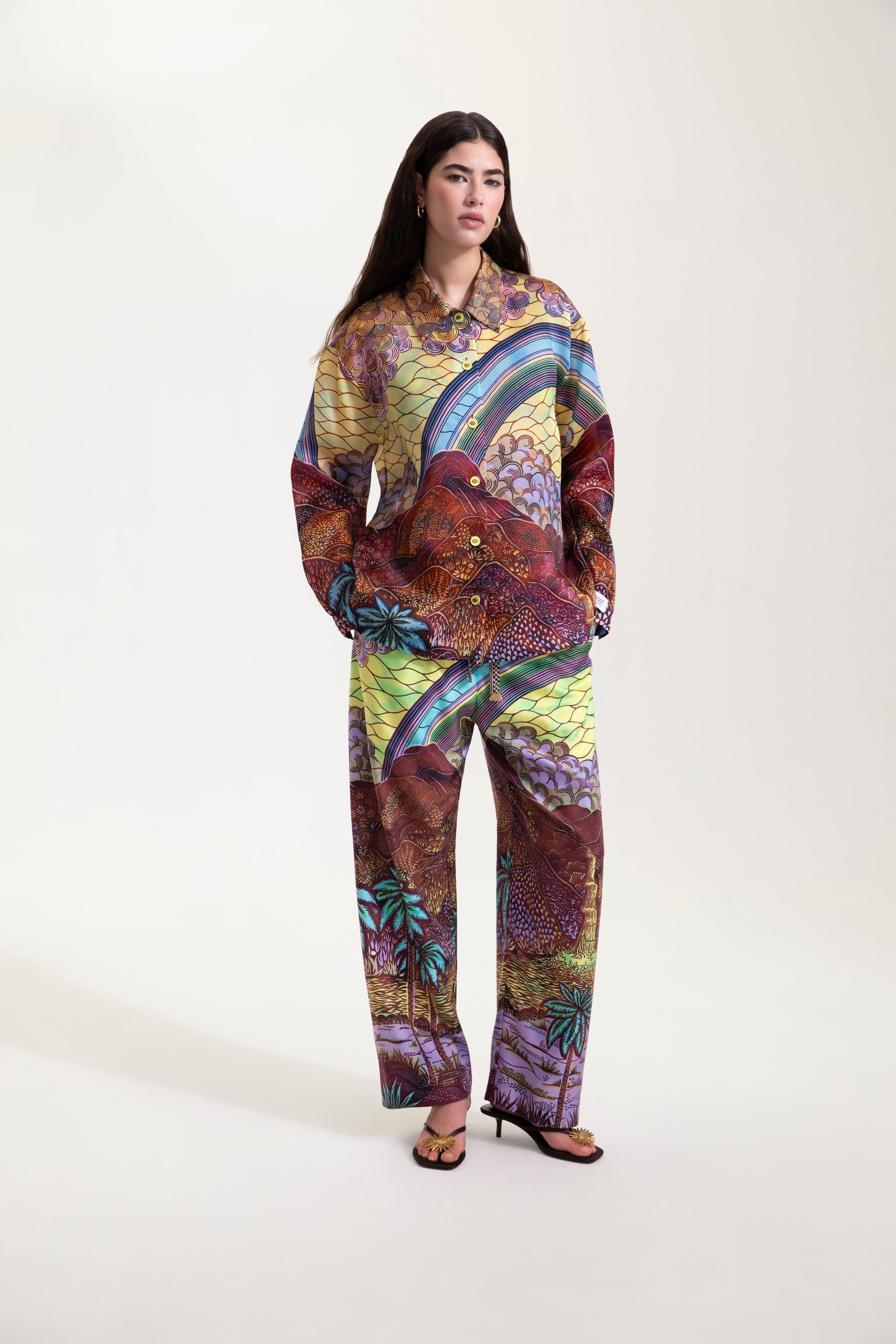 Rainbow Print Jacket