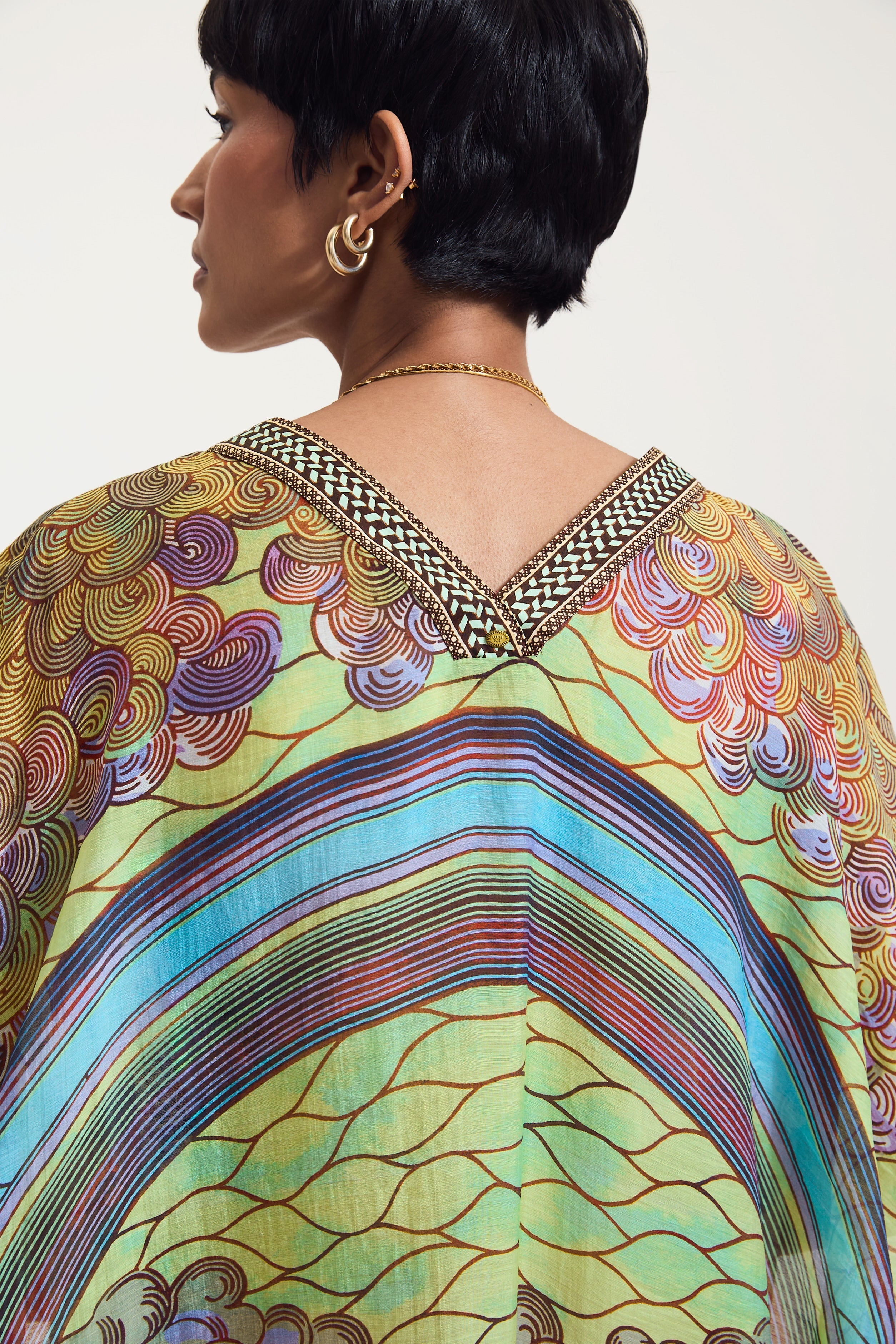 Rainbow Print Dress
