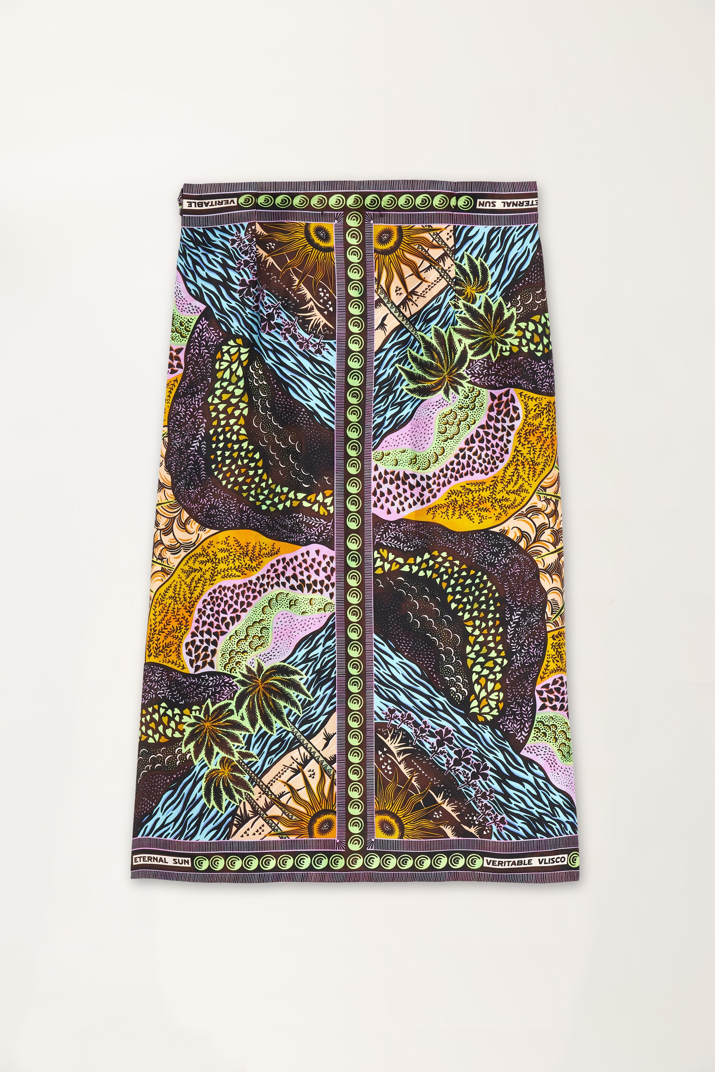 Eternal Sun Print Scarf Skirt