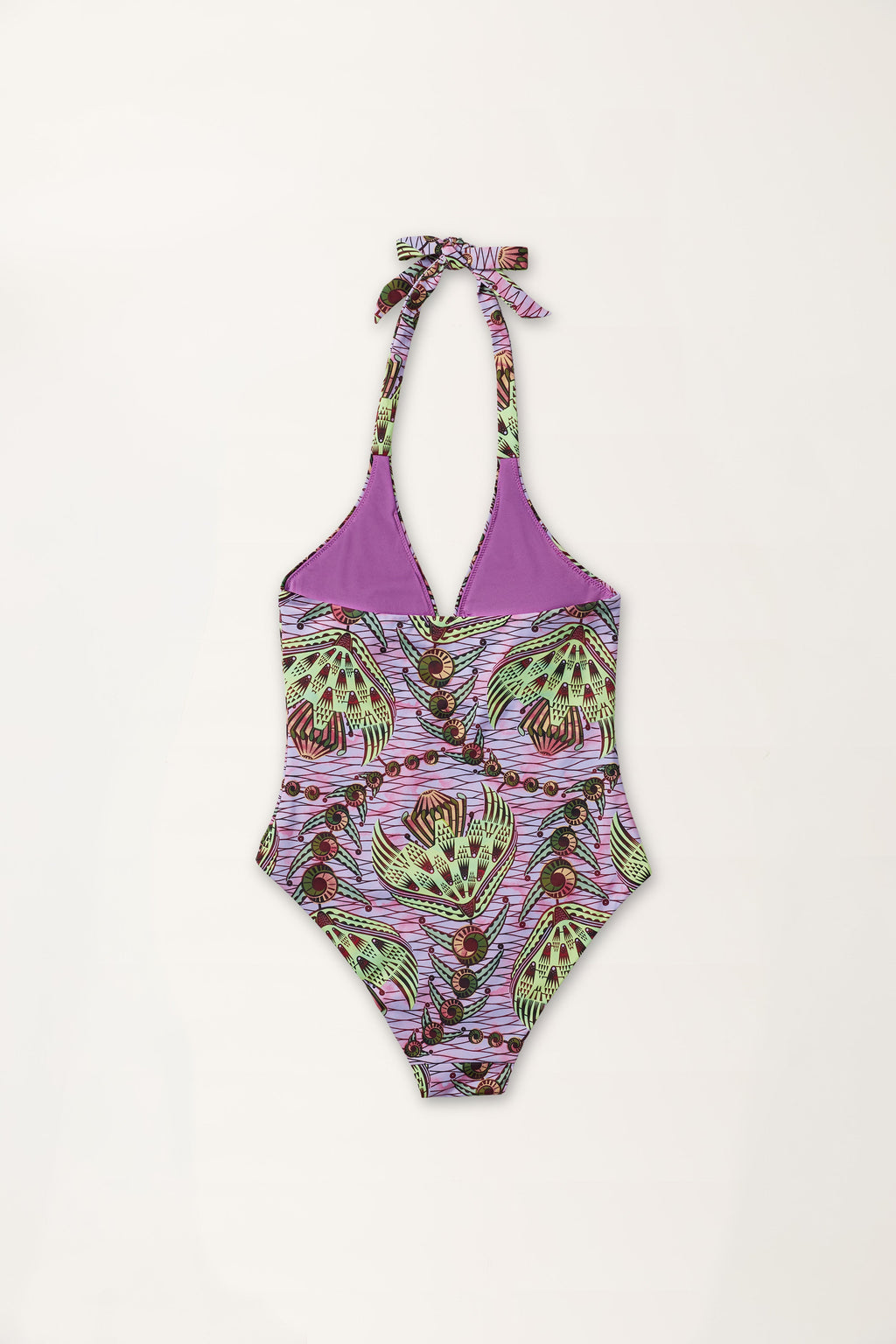 Strange Flowers Print Swimsuit