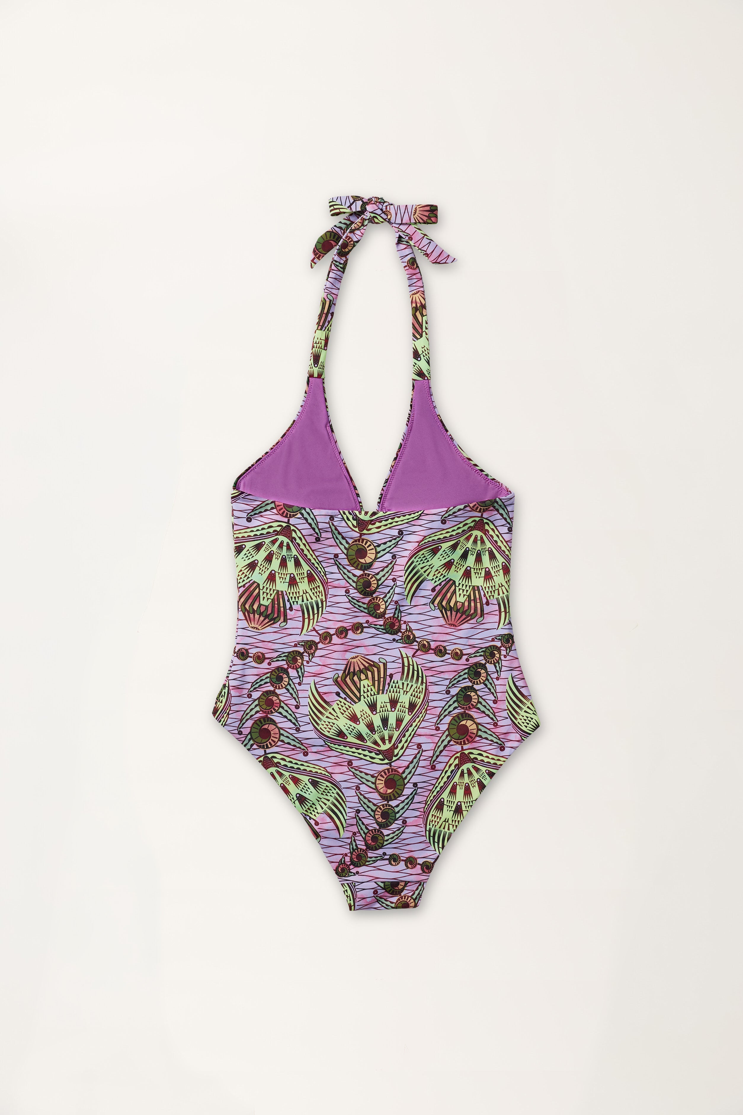 Strange Flowers Print Swimsuit