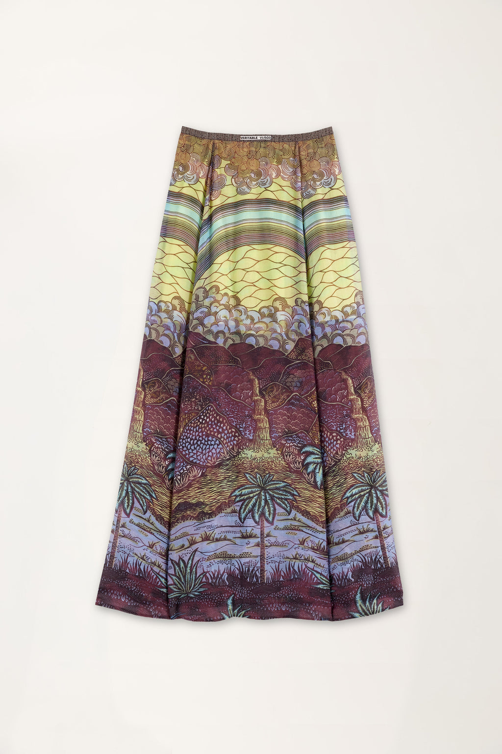 Rainbow print Wrap Skirt