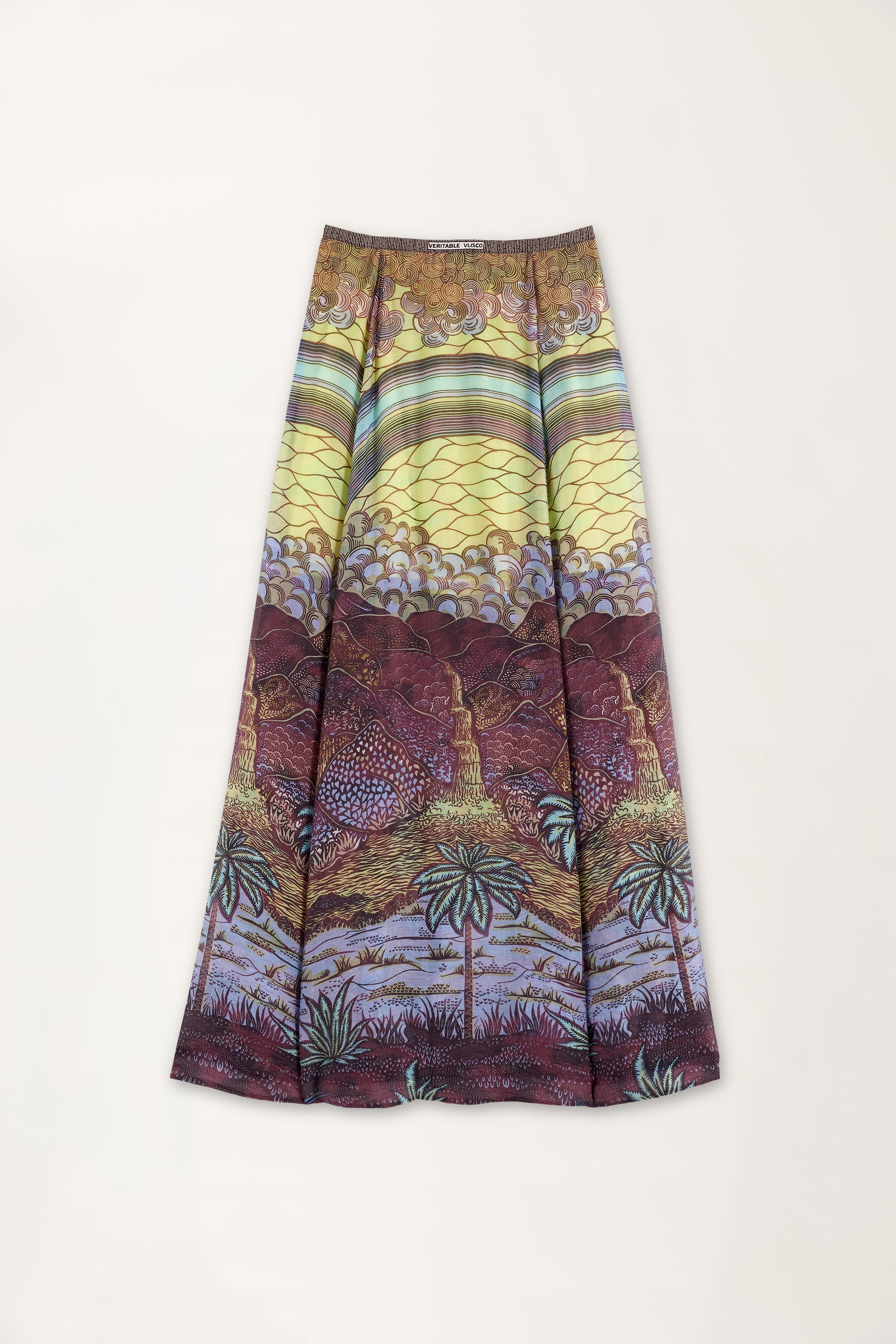 Rainbow print Wrap Skirt