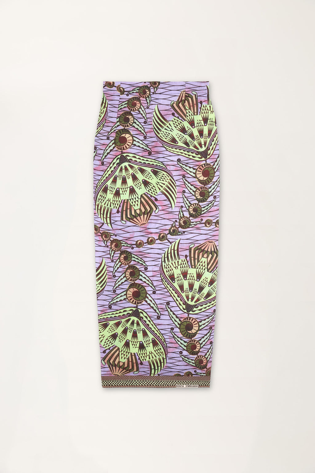 Strange Flowers Print Pareo Skirt