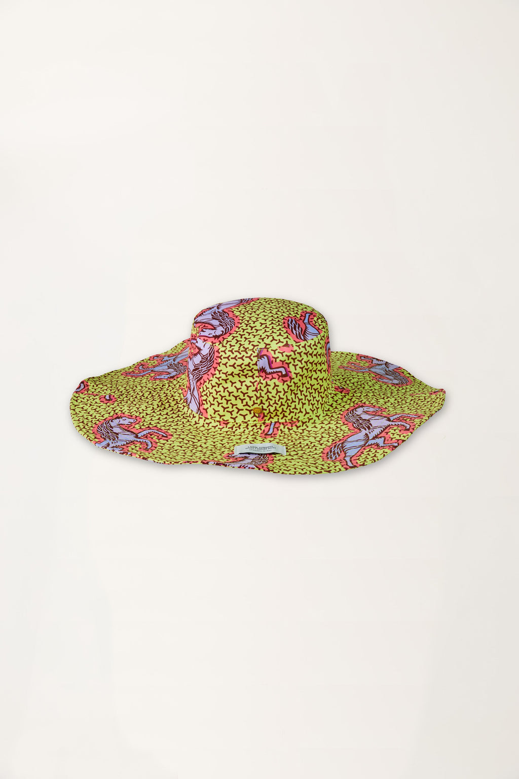 Jumping Horses Print Yellow Sun Hat