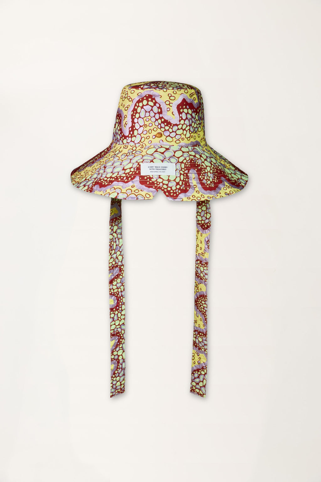 Bubble Waves Print Bucket Hat