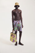 Strange Flowers Print Swim Shorts