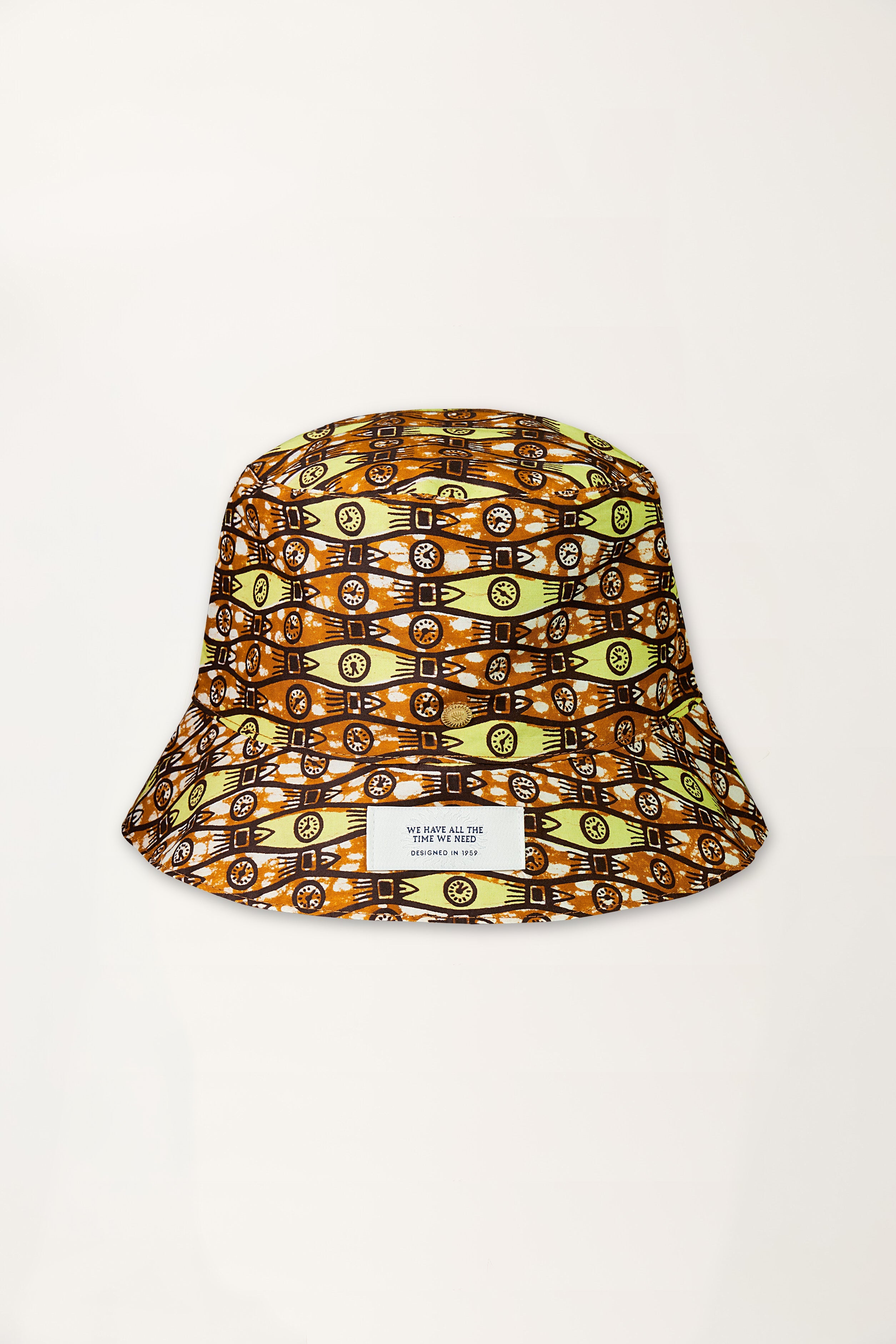Reversible Bucket Hat in Sugar Cane Print