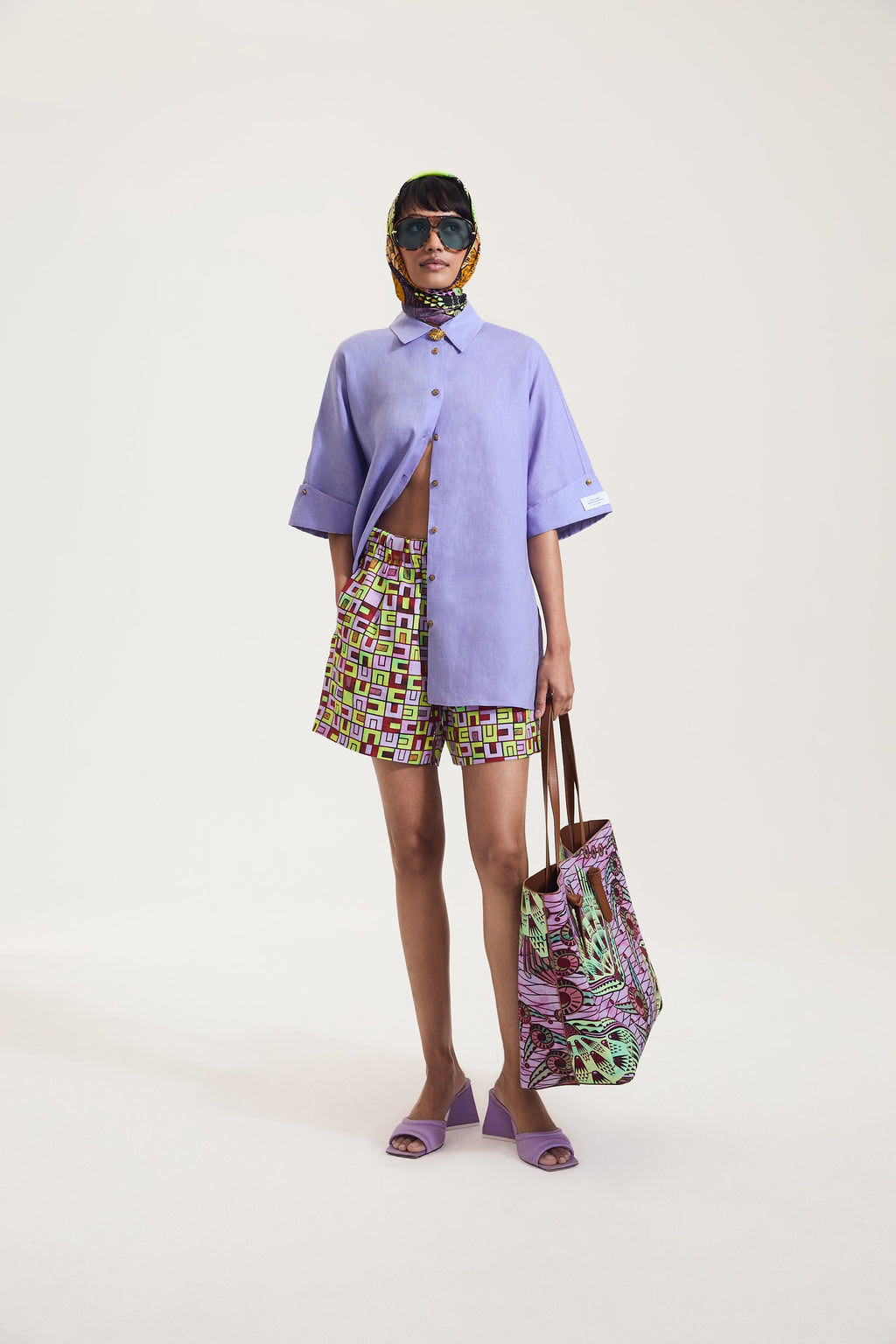 Boxes Print Shorts