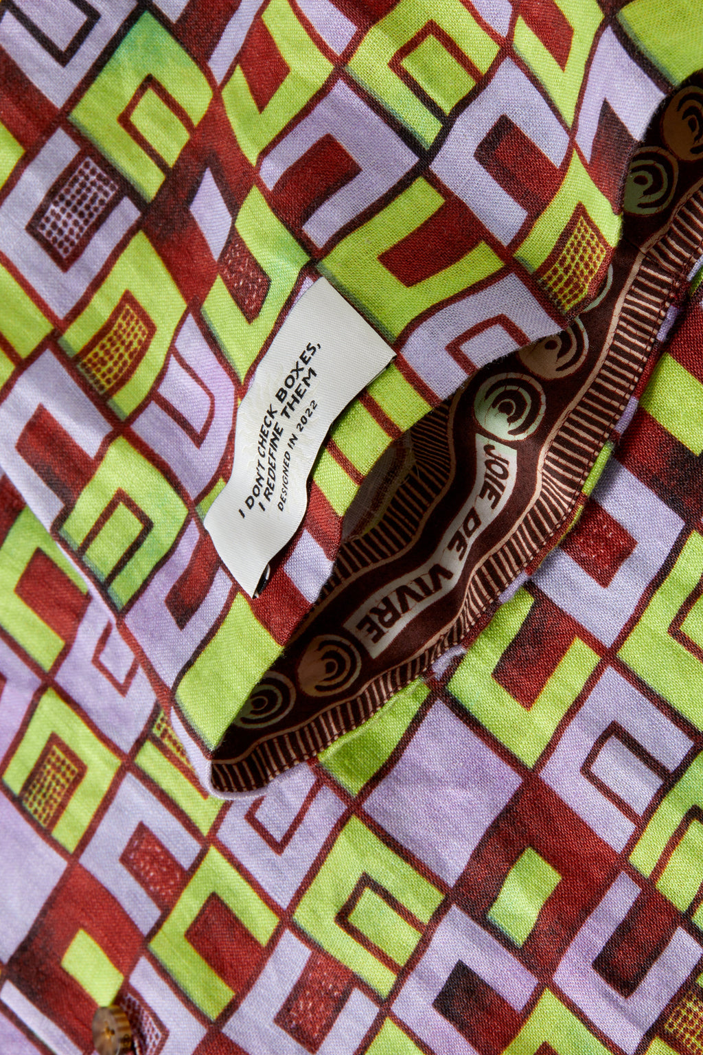 Boxes Print Short Sleeve Shirt